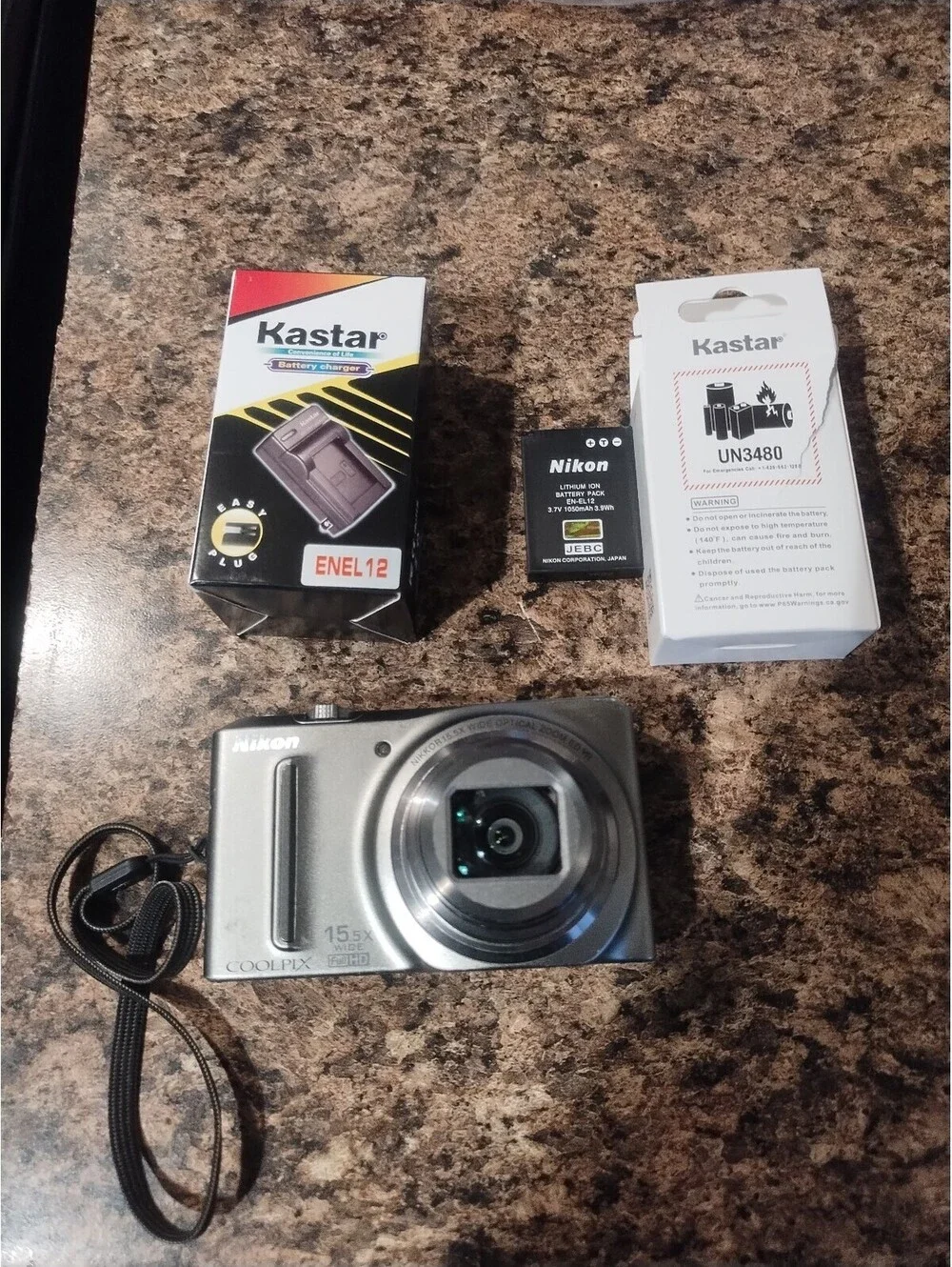 Nikon Coolpix Digital Camera S9050 15.5x Wide Optical Zoom BUNDLE
